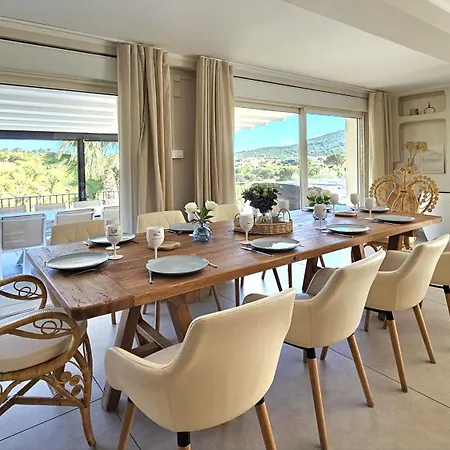 La Bohem'azur Golfe St Tropez 170m2 5 Piscine Magnifique Vue Degagee Deco Boheme Chic *