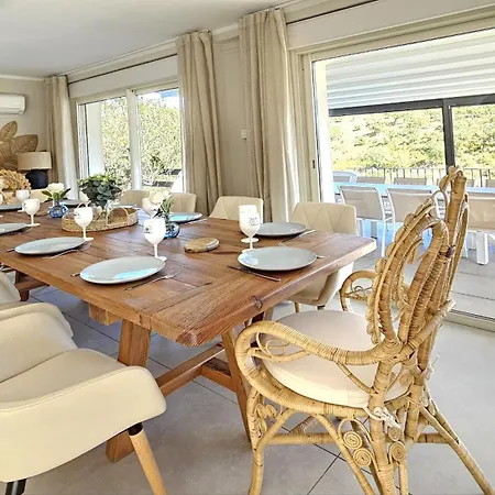 La Bohem'azur Golfe St Tropez 170m2 5 Piscine Magnifique Vue Degagee Deco Boheme Chic Вилла *