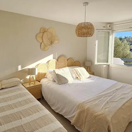 La Bohem'azur Golfe St Tropez 170m2 5 Piscine Magnifique Vue Dégagée Déco Bohème Chic Villa Sainte-Maxime