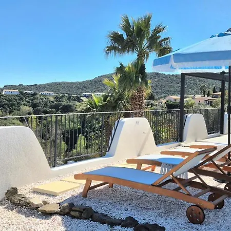 Villa La Bohem'azur Golfe St Tropez 170m2 5 Piscine Magnifique Vue Degagee Deco Boheme Chic