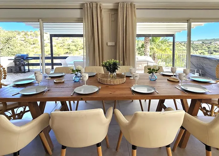 Villa La Bohem'azur Golfe St Tropez 170m2 5 Piscine Magnifique Vue Dégagée Déco Bohème Chic Sainte-Maxime