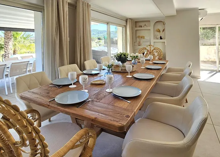 La Bohem'azur Golfe St Tropez 170m2 5 Piscine Magnifique Vue Dégagée Déco Bohème Chic Sainte-Maxime