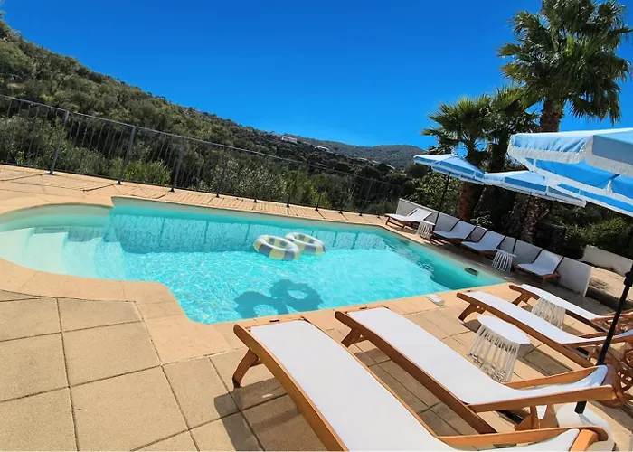 La Bohem'azur Golfe St Tropez 170m2 5 Piscine Magnifique Vue Dégagée Déco Bohème Chic Villa Sainte-Maxime