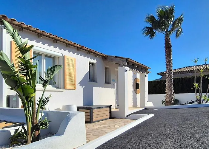 Villa La Bohem'azur Golfe St Tropez 170m2 5 Piscine Magnifique Vue Dégagée Déco Bohème Chic Sainte-Maxime