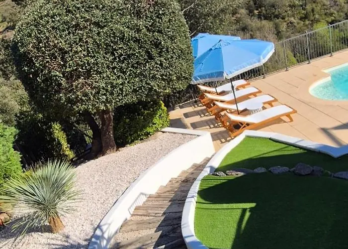La Bohem'azur Golfe St Tropez 170m2 5 Piscine Magnifique Vue Dégagée Déco Bohème Chic Villa Sainte-Maxime